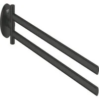Grohe Doppelhandtuchhalter Grohe Start Handtuchhalter matt black schwenkbar