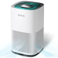 AIRTOK Luftreiniger Allergiker mit HEPA H13 Filter gegen Schimmel Staub Pollen Gerüche, für 92 m² Räume, Gerüche, Nachtlicht, Kindersicherung, Timer, 24dB