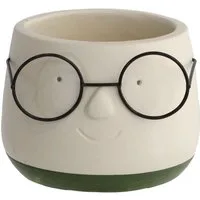 Annastore Übertopf Blumenübertöpfe in witzigem Design (Übertöpfe für Zimmerpflanzen), Blumentöpfe - Übertöpfe aus Keramik - Lustige Blumentöpfe