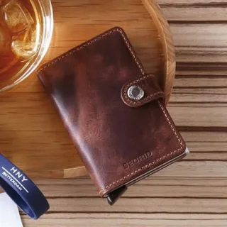 SECRID Geldbörse Miniwallet Vintage Leder