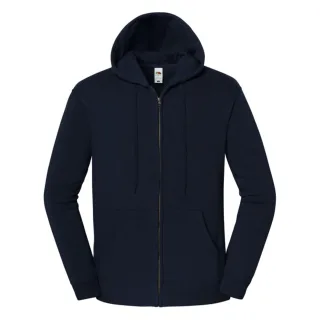 Fruit of the Loom - "Iconic Premium" Sweatjacke für Herren, mit Kapuze (Marineblau)