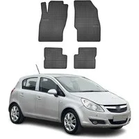 OMAC Auto-Fußmatten für Opel Corsa D 2006-2014 Automatten 2 tlg (4 St), für Opel Corsa D 2006-2014 Opel Corsa D 2006-2014, Antirutsch,Wasserfest,Einfache Installation