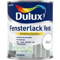 Dulux Tür- und Fensterlack Dulux 5194731 Fensterlack Venti Weiss 750ml, Feuchtigkeitsregulierend und wetterbeständig, Schnell trocknend