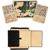relaxdays Puzzle-Tasche Puzzlekoffer mit Tragegriff, (1000-tlg), L