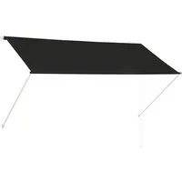 vidaXL Markise Einziehbare Markise 250×150 cm Anthrazit (1-St)