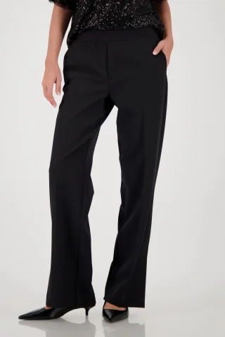 monari - Straight-Leg-Hose mit Bügelfalte schwarz - Gr. - 36