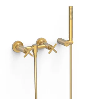 Tres Aufputz 2 Griffmischer für Dusche Anti Kalk Messing Handbrause , 28316301OM 28316301OM