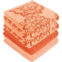 Erwin Müller Handtuch Handtuch "Bühl" 4er-Pack, Frottier/Jacquard, Walk-Frottier Motiv