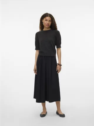 VERO MODA - VMDOFFY 2/4 O-NECK PULLOVER GA NOOS Chocolate Torte - Gr. - L