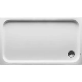 Duravit Rechteck-Duschwanne D-Code 720098000000001 Einbauversion, 1300 x 750 mm, weiss mit Antislip