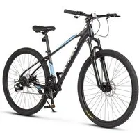 CARPAT SPORT Mountainbike 29 Zoll Fahrrad für Herren Damen Jungen, 21 Gang Shimano Tourney Schaltwerk, Kettenschaltung, Aluminium Rahmen, Jugendfahrrad MTB Hardtail Schnellverschlusssystem