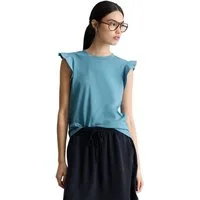 Marc O'Polo DENIM T-Shirt aus Material-Mix