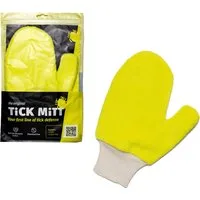 TiCK MiTT Zeckenschutzmittel Zeckenhandschuh - Alternative zum Zeckenhalsband für Hunde / Katzen, Wiederverwendb. Zecken-Handschuh für Mensch & Tier