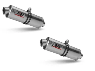 Sport Auspuff MIVV Oval Edelstahl für Ducati Monster 695 Bj. 2006-2008