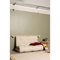 Karup Design Schlafsofa Hooked Sofa Bed / Sleeper Chair – Sitz- oder Schlafplatz, platzsparend, Futonmatratze inkl. Halterungsset aus FSC®-zertifiziertem Massivholz