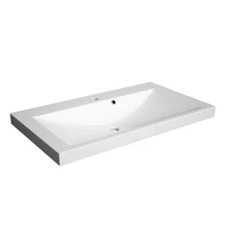 Neuesbad Mineralguss-Waschbecken ZEEN 80 cm, weiss glänzend NB1DF15541