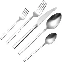 Hanseatic Besteck-Set SMART, wahlweise in glänzender oder matter Optik (60-tlg), 12 Personen, Edelstahl 18/10, leichtes und minimalistisches Design