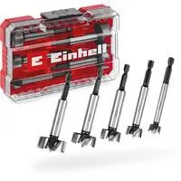 Forstnerbohrer-Satz, 5-teilig rot/transparent, 1/4", in M-CASE