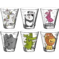 LEONARDO Kinderbecher BAMBINI, 6-tlg., Glas, 215 ml, 6-teilig