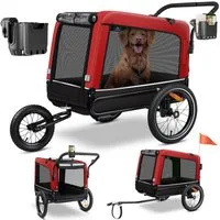 KESSER Fahrradhundeanhänger, Hundeanhänger Boxer 3-in-1 Hundebuggy Jogger Fahrradanhänger