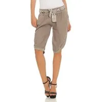 Mississhop Leinenhose Damen-Bermuda-Shorts aus 100 % Leinen – luftig, natürlich & sommerlich