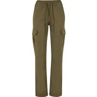 URBAN CLASSICS Cargohose Urban Classics Damen Ladies High Waist Twill Cargo Pants (1-tlg)
