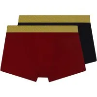 BOSS Trunk 2er Pack Trunk Gold Mono G (2-St., 2 Stück) mit enganliegendem Bein