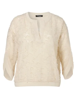 Frapp - Bluse V-Ausschnitt 1/1 Arm sand - Gr. - 50