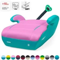 Daliya® Kindersitzerhöhung QUBIX I-Size Sitzerhöhung, Kindersitzerhöhung, Kindersitz, ab: ab 6 Jahre oder 125cm Körpergröße, bis: bis 12 Jahre oder 150cm Körpergröße, ab: 125 cm, bis: 150 cm, (Packung, 1-tlg), I-Size, Gurtfix, ergonomisch, weich, was