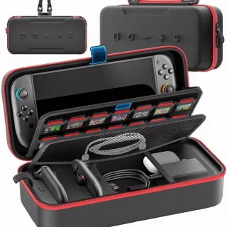 for Switch 2 & Switch Original & Switch OLED Large Storage Bag Anti-Scratch Waterproof Travel Carrying Case for Nintendo