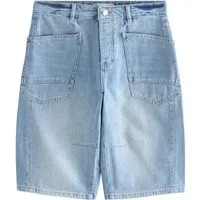 Next Jeansshorts Denim-Jorts-Shorts mit Barrel-Bein + Doppeltasche (1-tlg)