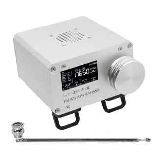 Si4732 Full Band Radio Receiver FM LW MW SW SSB Aluminum Alloy BCL High-Performance WiFi BNC Connector Digital Decoding