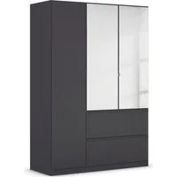 rauch Drehtürenschrank Kleiderschrank Schrank Garderobe COSTA in den Breiten 91/136/181 cm (in 3 Ausstattungen BASIC/CLASSIC/PREMIUM) mit Spiegel, grifflose Front und Push-to-Open Funktion MADE IN GERMANY
