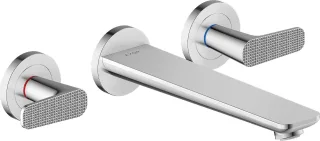 Hansgrohe 3-Loch Fertigset Wannemisch.Wand Unterputz Axor Citterio C Cubic cut chrom, 49483000 49483000