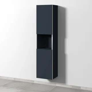 Sanipa 3way Hochschrank mit 2 Türen und 1 offenem Fach, Marine-Matt BP1161R
