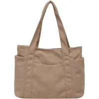 Coonoor Schultertasche Cord Tasche Damen,Tote Bag,Handtasche,Shopper Tasche Laptoptasche, für Bummeln Arbeit Schule Gym Halloween Weihnachtsgeschenk
