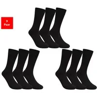 Fashionschmiede Gesundheitssocken Socken ohne Gummibund & Naht – Komfort Baumwolle Damen Herren (Packung, 9-Paar, 9 Paar) Nahtlos, druckfrei, atmungsaktiv, non-binding, ideal für sensible Füße