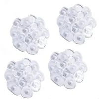 MSV Wanneneinlage KIESELSTEIN, B: 13 cm, L: 12.2 cm, Packung, 4-tlg., Anti-Rutsch-Pads für Dusche und Badewanne, 4-er Set, PVC, attraktive Kieselstein-Optik, 12,2 x 13 cm, in vielen bunten Farben erhältlich