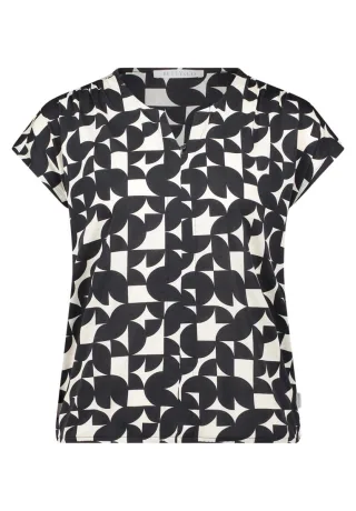 Betty & Co - Bluse mit Muster schwarz - Gr. - M