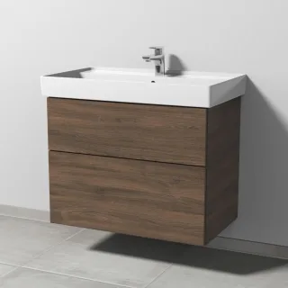 Sanipa 3way Waschtischunterbau zu Villeroy & Boch Collaro Waschtisch mit 2 Auszügen, Eiche-Arizona SM83680