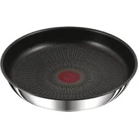 Tefal Bratpfanne Ingenio Preference, Edelstahl (1-tlg), stapelbar, Antihaftversiegelung, Thermo-Signal, 18/10-Edelstahl