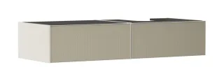 Hansgrohe Xevolos E Waschtischunterschrank Sandbeige Matt 1370/550 mit 2 Schubkästen für Konsole mit 54323390