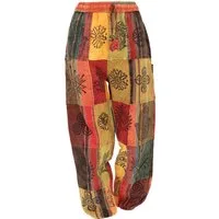 Guru-Shop Relaxhose Patchwork Stonewash Yogahose, Unisex Goa.. Ethno Style, alternative Bekleidung