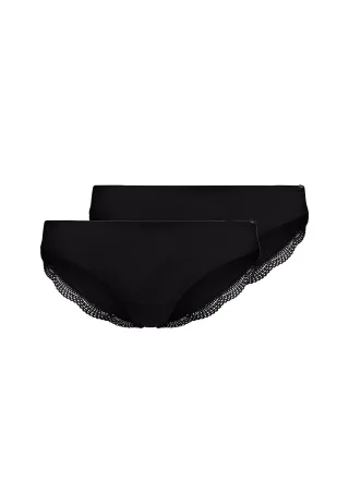 SKINY - Skiny Damen Rio Slip 2er Pack Classicotton black - Gr. - 40