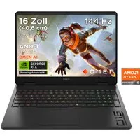 HP OMEN 16-ap0286ng Gaming-Notebook (40,64 cm/16 Zoll, AMD Ryzen 9 8940HX, GeForce RTX 5060, 16 GB, 1000 GB SSD)