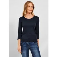 CECIL 3/4-Arm-Shirt aus reiner Baumwolle