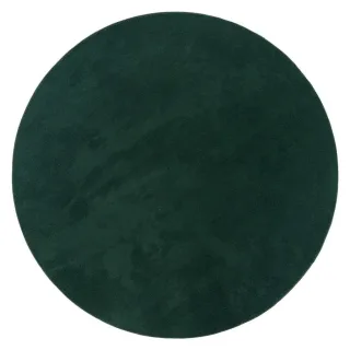 Paco Home Kurzflorteppich, Grün, Kunststoff, Rund, 160x160 cm, strapazierfähig, für Fußbodenheizung geeignet, Teppiche & Böden, Teppiche