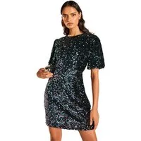 Love & Roses Minikleid Love & Roses Pailletten-Minikleid, Regular (1-tlg)