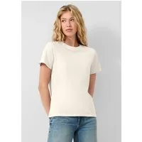QS Kurzarmshirt T-Shirt Baumwollshirt