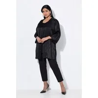 Ulla Popken Sommerjacke Easy-Going-Jacke offene Form V-Ausschnitt 3/4-Arm